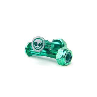 Screw City Skateboard Mounting Hardware 1" - Alien Green
