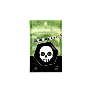 Screw City Skateboard Mounting Hardware 1" - Alien Green
