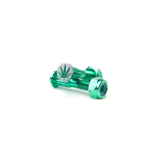 Screw City Skateboard Mounting Hardware 1" - Sweet Leaf Green