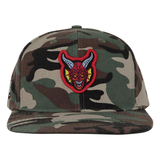 Santa Cruz x Stranger Things Hat Hellfire Club Snapback Camo