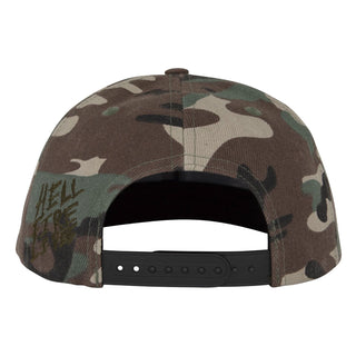 Santa Cruz x Stranger Things Hat Hellfire Club Snapback Camo