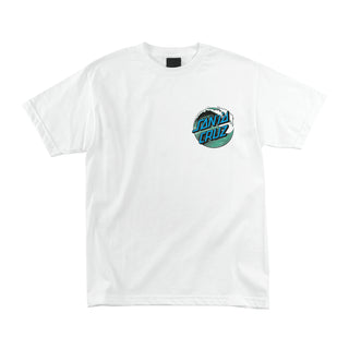 Santa Cruz Skateboard Shirt Wave Dot White Mens