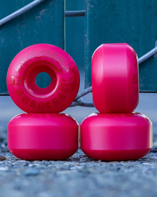 Spitfire Skateboard Wheels 53mm Red Burners with Bronson Pro G3 Bearings