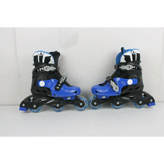BLEM Krown Kids Adjustable Skates White/Blue SIZE S (fits Y13-3)
