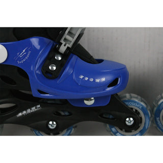 BLEM Krown Kids Adjustable Skates White/Blue SIZE S (fits Y13-3)