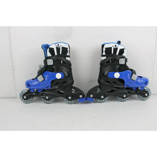 BLEM Krown Kids Adjustable Skates White/Blue SIZE S (fits Y13-3)