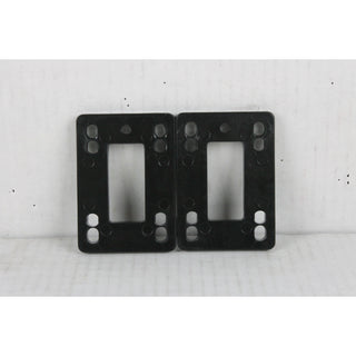BLEMISHED Blank Black Skateboard Longboard Plastic 6mm Riser Pads