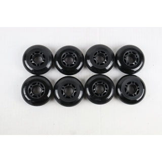 Blemished Inline Skate Wheels 72mm Black - 8-Pack