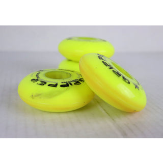 Blemished Labeda Roller Hockey Wheels - Gripper Crossover 68mm 74A Yellow (4-Pack)