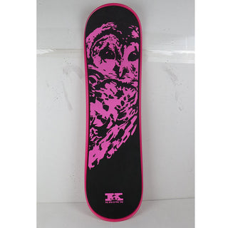Blemished Krown Snowskate 9" x 32" Owl Pink Snow Skate Used