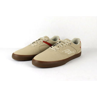 Blemished Emerica Skateboard Shoes The Low Vulc Tan/White/Gum Mens Size 14