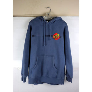 LIGHTLY USED Santa Cruz Skateboards Hoody Classic Dot Pullover Storm Blue Size L