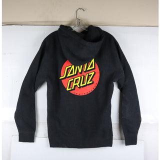 LIGHTLY USED Santa Cruz Skateboard Pullover Hoody Classic Dot Black Size S