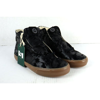 MIXMATCHED State Footwear Skateboard Shoes Bushwick Black Suede Camo Size 8 / 8.5