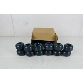 Blemished Box of 55mm Blank Blue Skateboard Wheels - 12 Wheels in Box