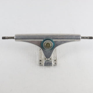 Single Longboard Truck Gullwing Charger Silver/Blue Bushing 10" Axle