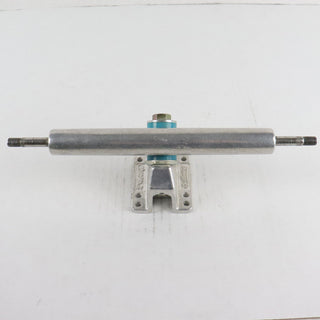 Single Longboard Truck Gullwing Charger Silver/Blue Bushing 10" Axle