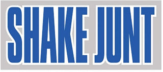 SHAKE JUNT Sticker Mainline 3.5" x 6" Silver Blue