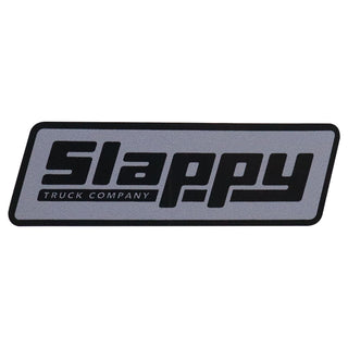 Slappy Skateboard Trucks Sticker OG Logo Grey/Black 1.5" x 4.25"
