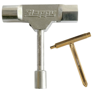 Slappy Skateboard ST1 Tool with Rethreader Silver