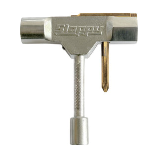 Slappy Skateboard ST1 Tool with Rethreader Silver