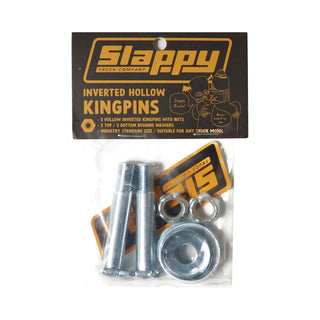 Slappy Skateboard Trucks Inverted Hollow Kingpins Polished Silver