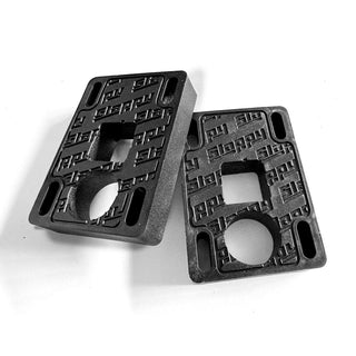 Slappy Trucks Risers Big Blocks Black 1/2" with Mounting Hardware and Sticker
