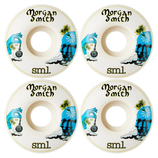 Sml Skateboard Wheels 52mm Morgan Smith Lucidity OG Wide 99A White