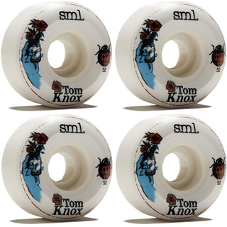 Sml Skateboard Wheels 52mm Tom Knox Lucidity V-Cut 99A White