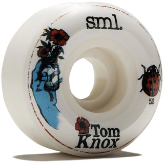Sml Skateboard Wheels 52mm Tom Knox Lucidity V-Cut 99A White