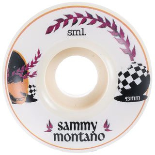 Sml Skateboard Wheels 53mm Sammy Montano Lucidity OG Wide 99A with Andale Bearings