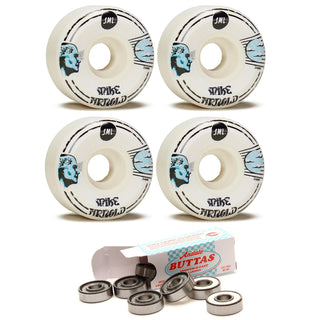 Sml Skateboard Wheels 54mm Mike Arnold Lucidity V-Cut 99A with Andale Bearings