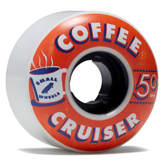 Sml Skateboard Wheels 50mm Coffee Cruiser Ruby Red 78A White