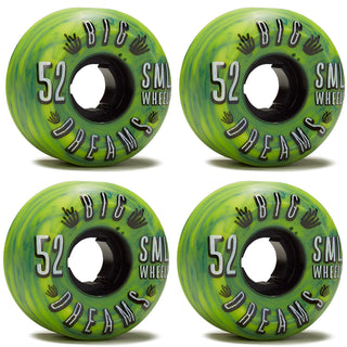 Sml Skateboard Wheels 52mm Succulent Cruiser 92A Green Swirl