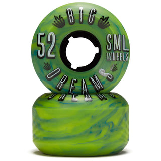 Sml Skateboard Wheels 52mm Succulent Cruiser 92A Green Swirl