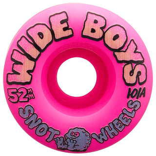 Snot Wheel Co. Skateboard Wheels 52mm Wide Boys 101A Pink
