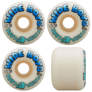Snot Wheel Co. Skateboard Wheels 54mm Wide Boys 83B White