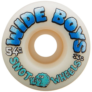 Snot Wheel Co. Skateboard Wheels 54mm Wide Boys 83B White