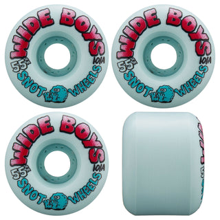 Snot Wheel Co. Skateboard Wheels 55mm Wide Boys 101A Teal