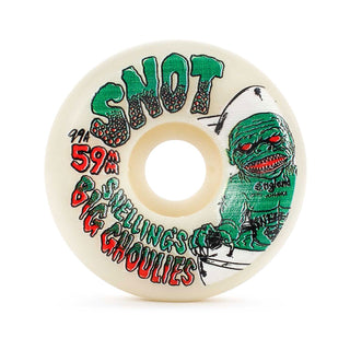 Snot Wheel Co. Skateboard Wheels 59mm Snelling Ghoulies Conical Glow in the Dark