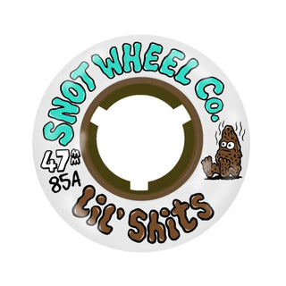 Snot Wheel Co. Skateboard Wheels 45mm Lil Shts 85A White