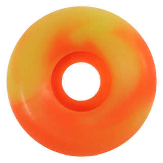 Snot Wheel Co. Skateboard Wheels 53mm Swamp Monster 99A Yellow/Orange Swirl