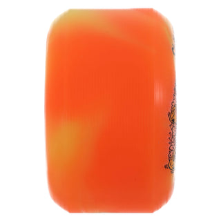 Snot Wheel Co. Skateboard Wheels 53mm Swamp Monster 99A Yellow/Orange Swirl