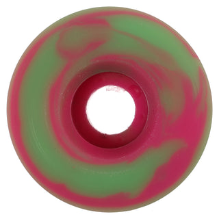 Snot Wheel Co. Skateboard Wheels 57mm Wide Boys 95A Green/Pink Swirl