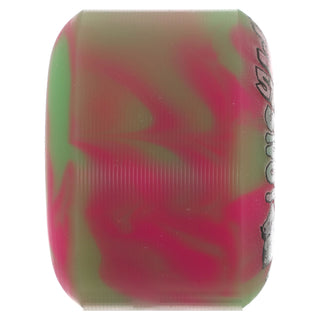 Snot Wheel Co. Skateboard Wheels 57mm Wide Boys 95A Green/Pink Swirl