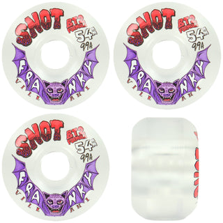 Snot Skateboard Wheels 54mm Franky Villani Conical 99A Clear