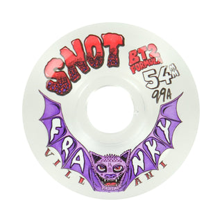 Snot Skateboard Wheels 54mm Franky Villani Conical 99A Clear