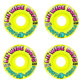 Snot Wheel Co. Skateboard Wheels 50mm Lil Wide Boys 101A Yellow
