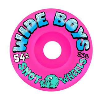 Snot Wheel Co. Skateboard Wheels 54mm Wide Boys 83B Pink