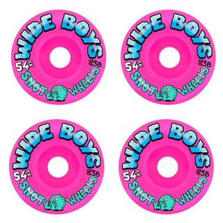Snot Wheel Co. Skateboard Wheels 54mm Wide Boys 83B Pink